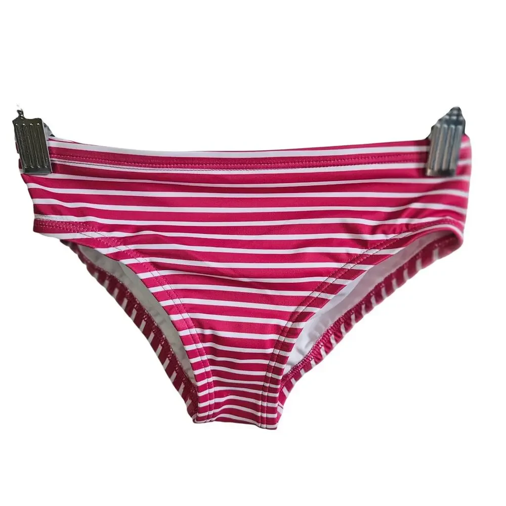 Moon & Back Hannah Anderson Swimsuit Racerback Tankini 2-Piece Red White Stripe